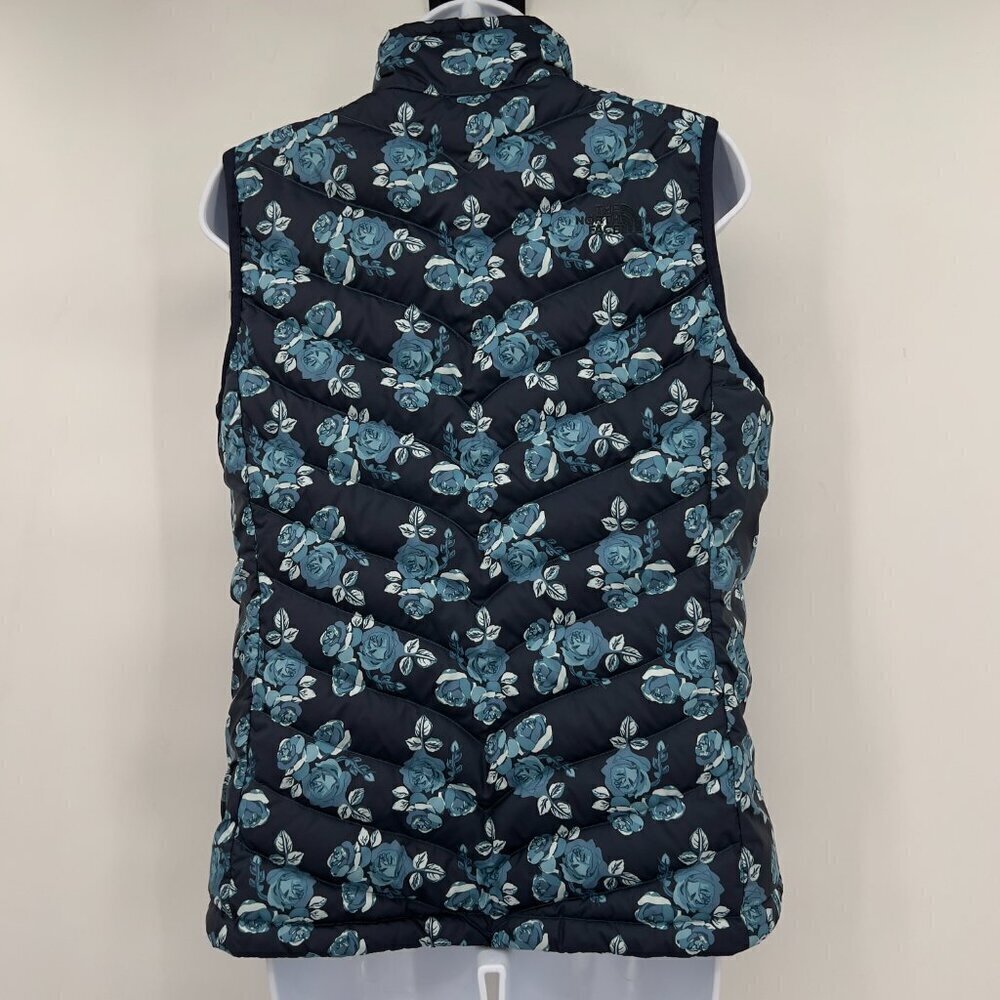 The North Face 550 Floral Goose Down Puffer Ski Vest Women's M - Picture 6 of 12